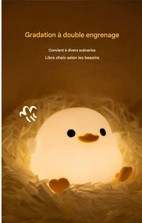 LumiCaneton™ – Veilleuse Bébé en Silicone Doux Veilleuse pour Bébé Bébé Ange 