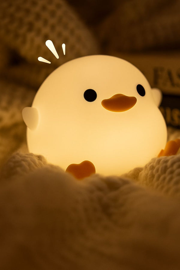 LumiCaneton™ – Veilleuse Bébé en Silicone Doux Veilleuse pour Bébé Bébé Ange doudou USB 