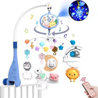 LumiMobile - Mobile Musical pour Bébé avec Lumières, Projection et Télécommande - Bébé Ange