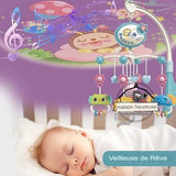 LumiMobile - Mobile Musical pour Bébé avec Lumières, Projection et Télécommande - Bébé Ange
