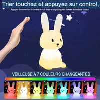 LumiRabbit™ - Veilleuse LED en Silicone Tactile Veilleuse LED tactile Bébé Ange 
