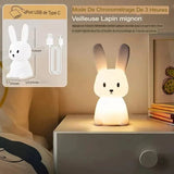 LumiRabbit™ - Veilleuse LED en Silicone Tactile Veilleuse LED tactile Bébé Ange 