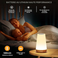 LumyBear™-Veilleuse LED Rechargeable - 13 Couleurs Veilleuse LED Bébé Ange 