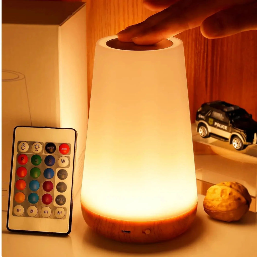 Veilleuse LED rechargeable 13 couleurs – Bébé Ange, photo 1