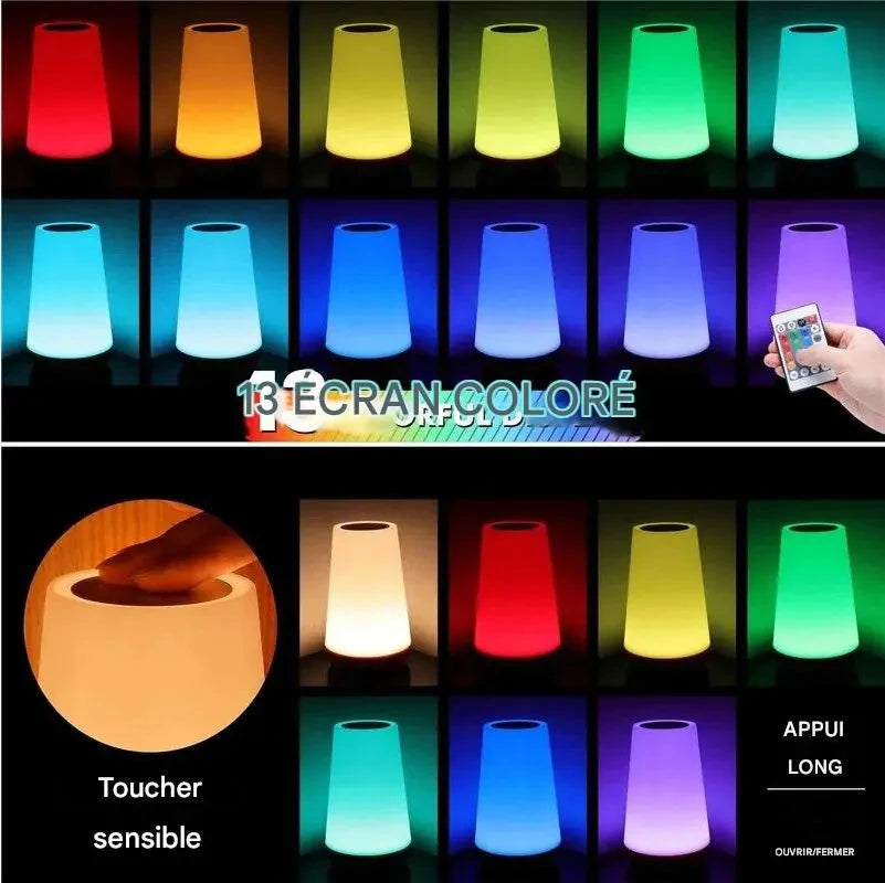 Veilleuse LED rechargeable 13 couleurs – Bébé Ange, photo 3
