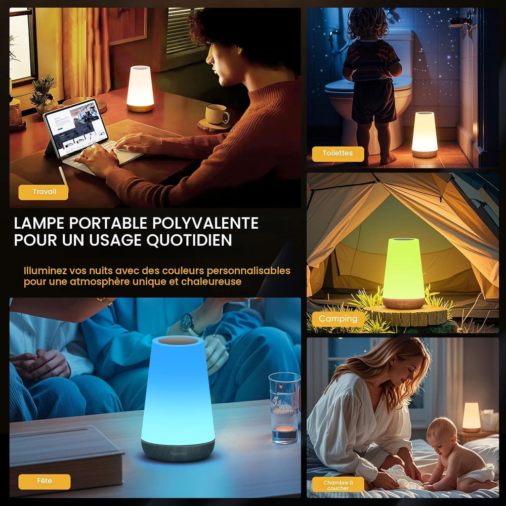 Veilleuse LED rechargeable 13 couleurs – Bébé Ange, photo 10