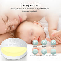 LumyZen™- Machine à bruit blanc Veilleuse et machine à bruit blanc Bébé Ange 