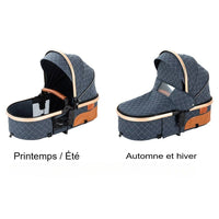 LuxBaby™ - Poussette de Luxe 3 en 1 pour Bébé - Bébé Ange