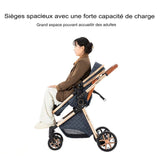 LuxBaby™ - Poussette de Luxe 3 en 1 pour Bébé - Bébé Ange