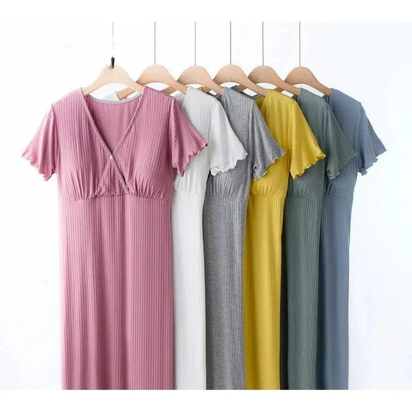 MamiSoft™ - Pyjama d'Allaitement en Modal pour Femme - Bébé Ange