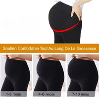 MaternComfort™ - Leggings Maternité Haute Taille avec Soutien Abdominal - Bébé Ange