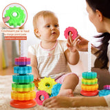 RainbowSpin™-Tour Arc-en-Ciel Rotative Montessori - Bébé Ange