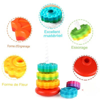RainbowSpin™-Tour Arc-en-Ciel Rotative Montessori - Bébé Ange