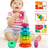 RainbowSpin™-Tour Arc-en-Ciel Rotative Montessori - Bébé Ange