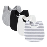 SnuggleBibs™ - Ensemble de 4 Bavoirs en Coton pour Bébé - Protection Douce et Absorbante pour Nouveau-nés - Bébé Ange