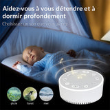 SomniLight™ Veilleuse & Bruit Blanc Nomade Veilleuse & Machine à Bruit Blanc Bébé Ange 