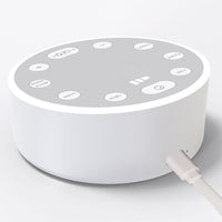 SomniLight™ Veilleuse & Bruit Blanc Nomade Veilleuse & Machine à Bruit Blanc Bébé Ange 