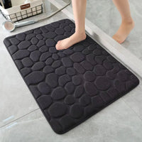 StoneSoft™ - Tapis de Bain Antidérapant 3D Effet Galet à Séchage Rapide - Bébé Ange