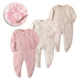 SweetBloom - Barboteuse à Manches Longues en Coton pour Nouveau-Né (3-12 Mois) - Bébé Ange