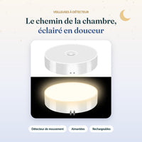 Veilleuses à détecteur de mouvement Bébé Ange, aimantées et rechargeables